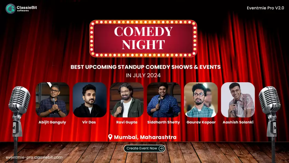 Best July 2024 Upcoming Standup Comedy Shows & Events in Mumbai | Classiebit Software